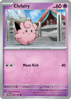Clefairy 078/167 Common card from Twilight Masquerade