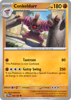 Conkeldurr 105/167 Uncommon card from Twilight Masquerade