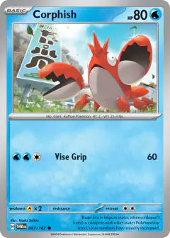 Corphish 047/167 Common card from Twilight Masquerade
