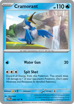 Cramorant 058/167 Uncommon card from Twilight Masquerade