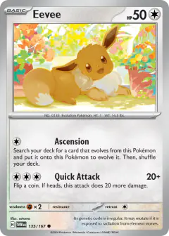 Eevee 135/167 Common card from Twilight Masquerade