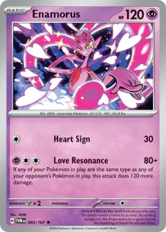 Enamorus 093/167 Rare card from Twilight Masquerade