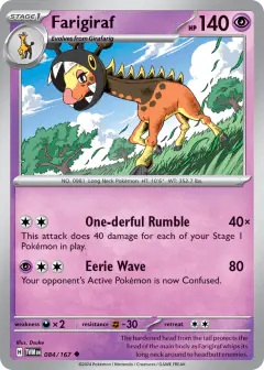 Farigiraf 084/167 Uncommon card from Twilight Masquerade