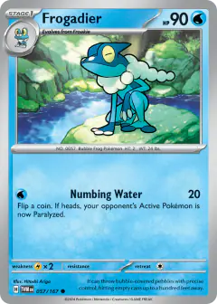 Frogadier 057/167 Common card from Twilight Masquerade