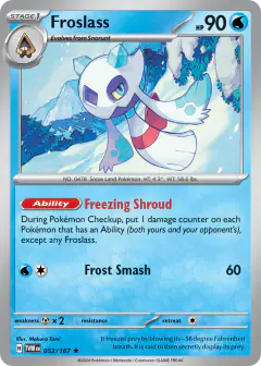 Froslass 053/167 Rare card from Twilight Masquerade