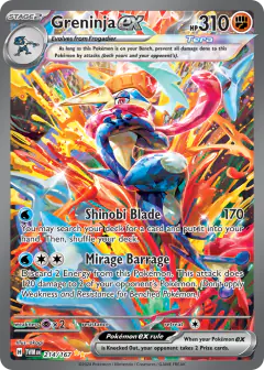 Greninja ex 214/167 Special Illustration Rare card from Twilight Masquerade