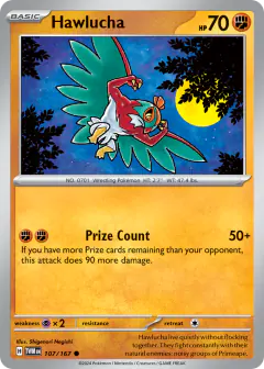 Hawlucha 107/167 Common card from Twilight Masquerade
