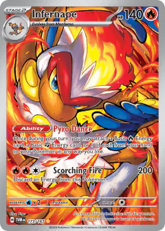 Infernape 173/167 Illustration Rare card from Twilight Masquerade