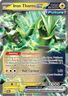 Iron Thorns ex 077/167 Double Rare card from Twilight Masquerade