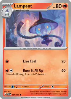 Lampent 037/167 Common card from Twilight Masquerade