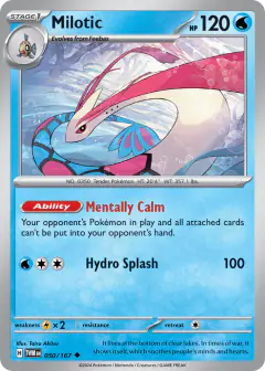 Milotic 050/167 Uncommon card from Twilight Masquerade