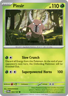 Pinsir 003/167 Common card from Twilight Masquerade