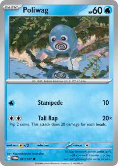 Poliwag 041/167 Common card from Twilight Masquerade