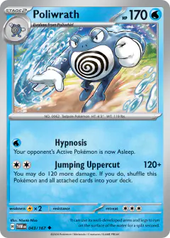 Poliwrath 043/167 Uncommon card from Twilight Masquerade