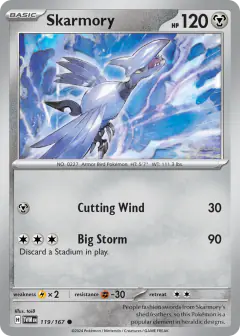 Skarmory 119/167 Common card from Twilight Masquerade