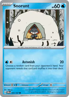 Snorunt 051/167 Common card from Twilight Masquerade