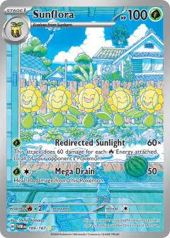 Sunflora 169/167 Illustration Rare card from Twilight Masquerade