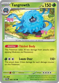 Tangrowth 002/167 Common card from Twilight Masquerade