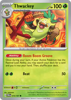 Thwackey 015/167 Common card from Twilight Masquerade