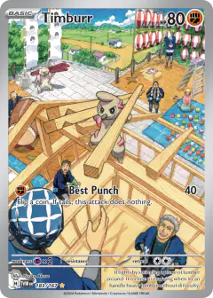 Timburr 183/167 Illustration Rare card from Twilight Masquerade