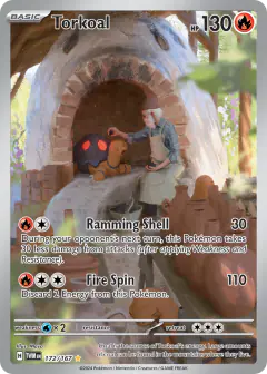 Torkoal 172/167 Illustration Rare card from Twilight Masquerade