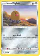 Alolan Diglett 78/156 Common card from Ultra Prism