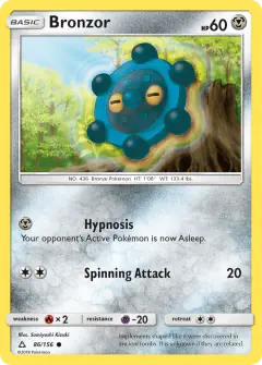 Bronzor 86/156 Common card from Ultra Prism