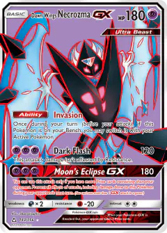 Dawn Wings Necrozma-GX 143/156 Rare Ultra card from Ultra Prism