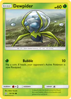 Dewpider 16/156 Common card from Ultra Prism