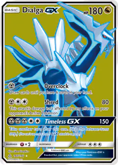 Dialga-GX 146/156 Rare Ultra card from Ultra Prism