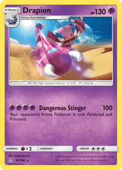 Drapion 55/156 Rare card from Ultra Prism