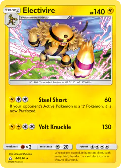 Electivire 44/156 Rare card from Ultra Prism