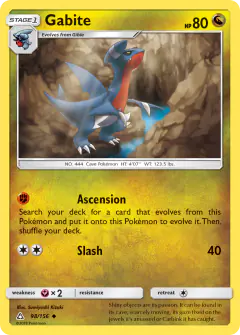 Gabite 98/156 Uncommon card from Ultra Prism