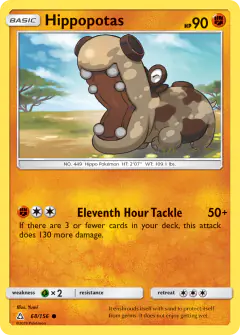 Hippopotas 68/156 Common card from Ultra Prism