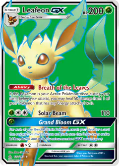 Leafeon-GX 139/156 Rare Ultra card from Ultra Prism