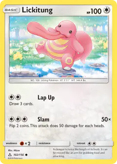 Lickitung 102/156 Common card from Ultra Prism