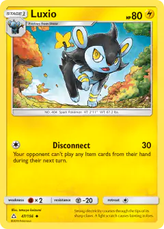 Luxio 47/156 Uncommon card from Ultra Prism