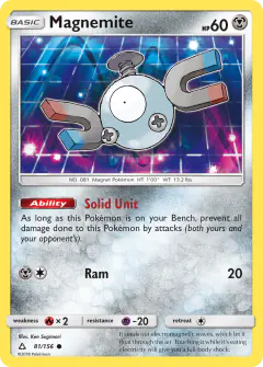 Magnemite 81/156 Common card from Ultra Prism