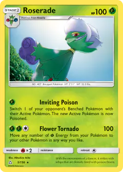 Roserade 5/156 Rare card from Ultra Prism