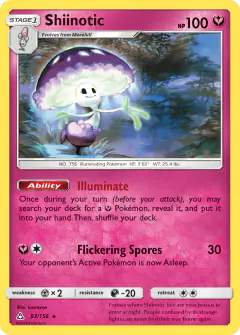 Shiinotic 93/156 Rare card from Ultra Prism