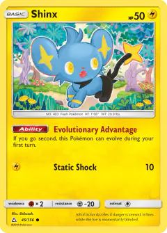 Shinx 45/156 Common card from Ultra Prism