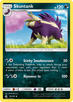 Skuntank 76/156 Uncommon card from Ultra Prism