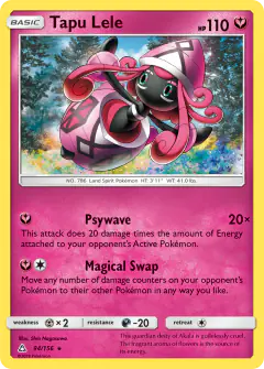 Tapu Lele 94/156 Rare card from Ultra Prism