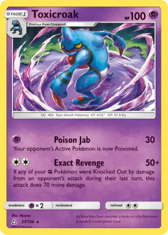 Toxicroak 57/156 Rare card from Ultra Prism