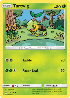 Turtwig 7/156 Common card from Ultra Prism