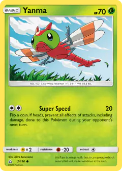 Yanma 2/156 Common card from Ultra Prism