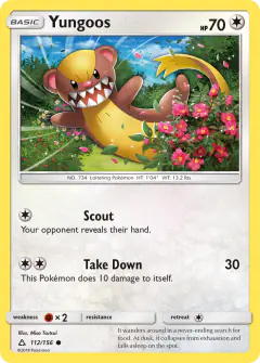 Yungoos 112/156 Common card from Ultra Prism