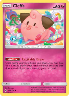 Cleffa 131/214 Uncommon card from Unbroken Bonds