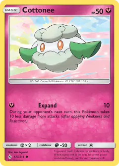 Cottonee 139/214 Common card from Unbroken Bonds