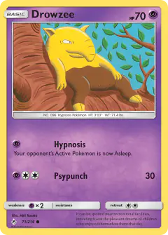 Drowzee 71/214 Common card from Unbroken Bonds